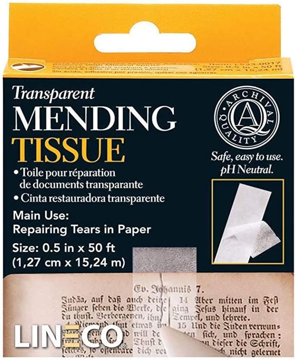 Lineco Transparent Mending Tissue Tape – Golden State Art