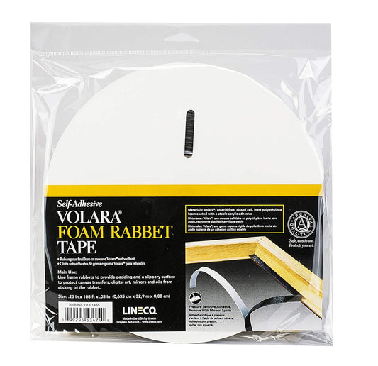 Lineco Foam Rabbet Tape 1/4" Wide 36 Yards