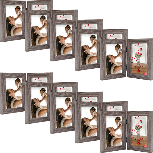 Clearance Double Picture Frame Displays 2 Pictures Grey - Pack of 10
