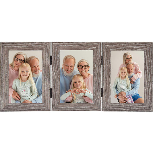 Clearance 4x6 Three Picture Frame Displays 3 photos- Pack of 8