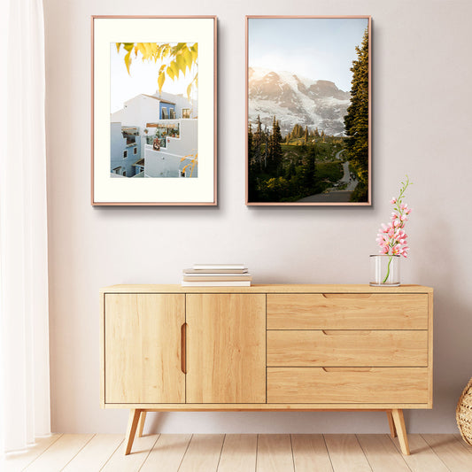 Clearance 16x24 Aluminum Picture Frame for 12x18 Photos with Ivory Mat-Pack of 6