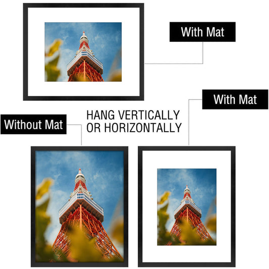 16x20 Black MDF Frame 0.71 Inch for 11x14 Picture - Pack of 3