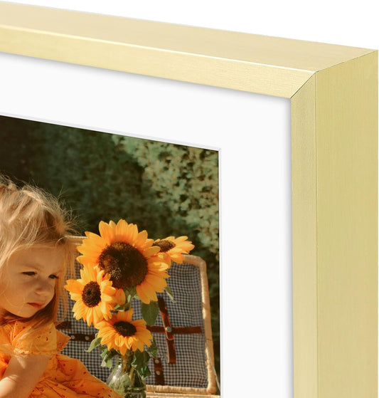 Collage Aluminum Frame 1.02 Inch with White Mat