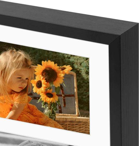 Clearance Collage Aluminum Frame 1.02 Inch with White Mat-Pack of 6