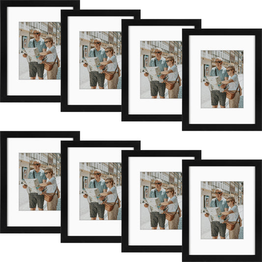 Golden State Art Modern 9x12 & 16x24 Picture Frames with Golden Gate Bridge Wall Art & Removable Mat