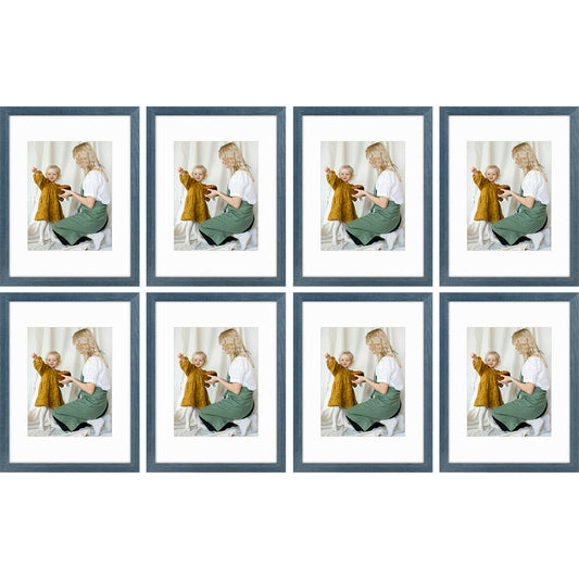 MDF Picture Frame with White Mat and Plexiglass