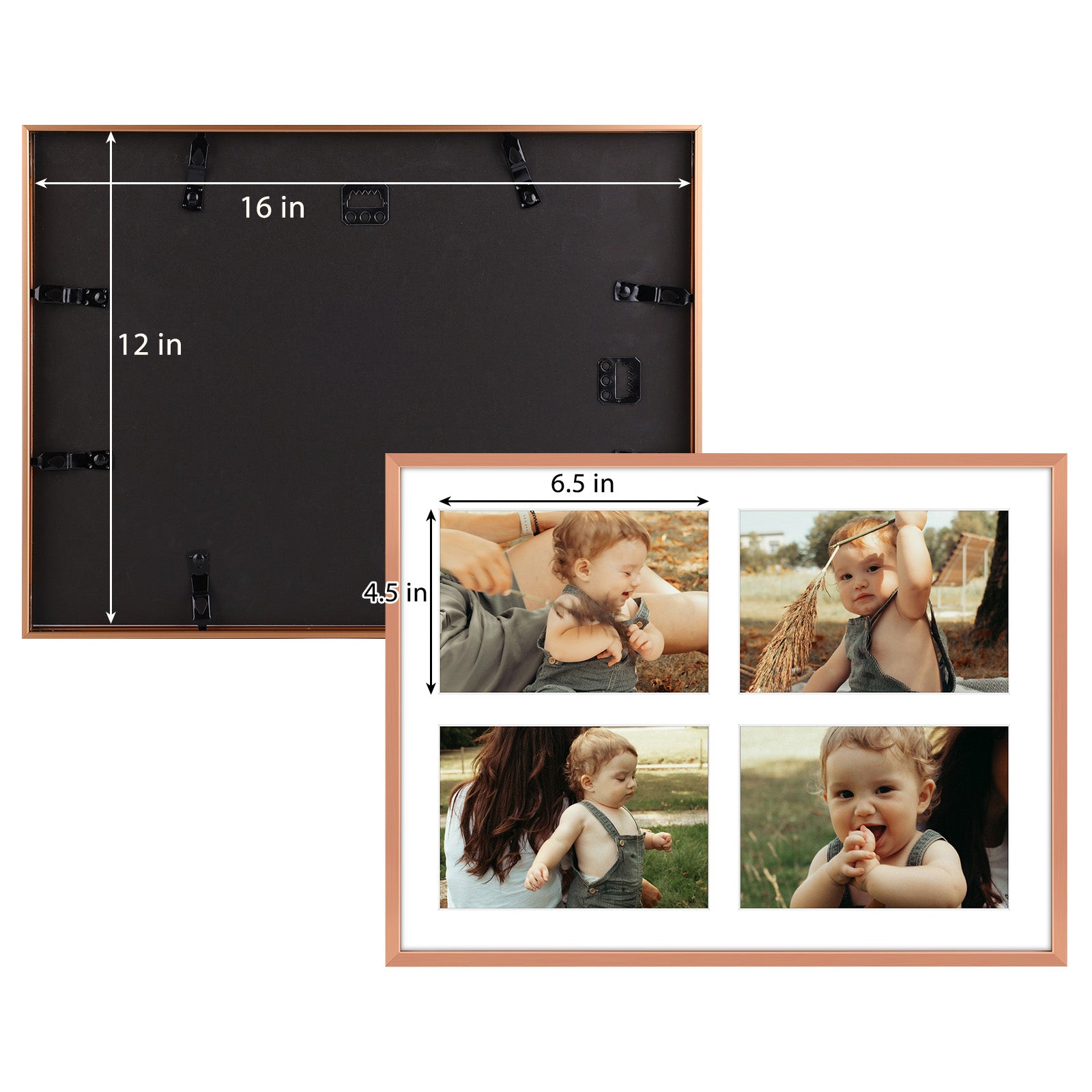 12x16 Matted to 5x7/Rose Gold