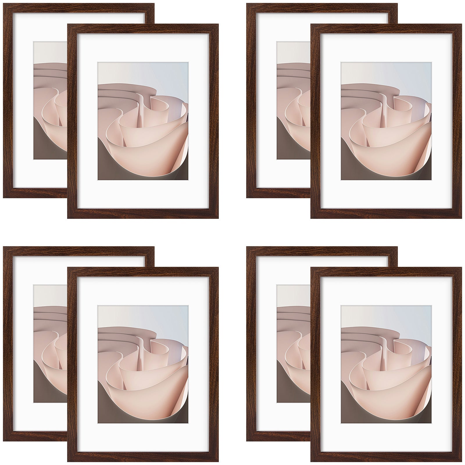 12x16 Matted to 8.5x11/Brown