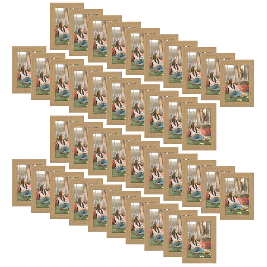 Clearance Brown Picture Frame with Plexiglass-Pack Of 40