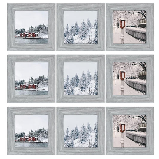 4X4 Grey Wood Frame 0.84 Inch - Pack of 9