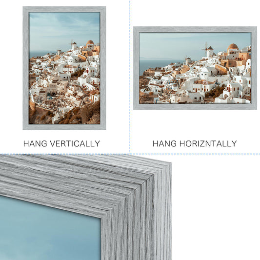 Clearance 16x24 Wood Frame with Real Glass 0.75 Inch-Pack Of 4