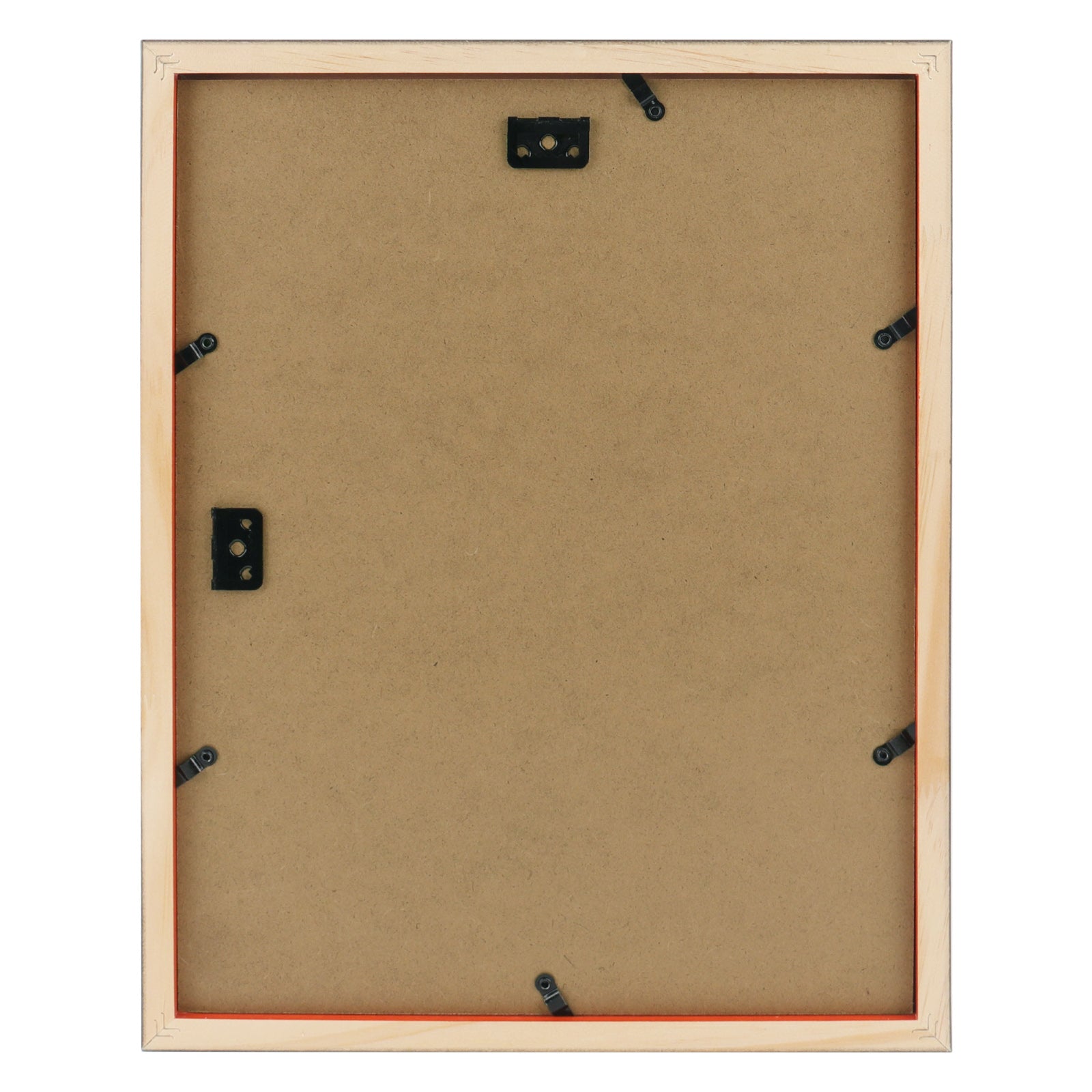 Brown/White Over Black Mat