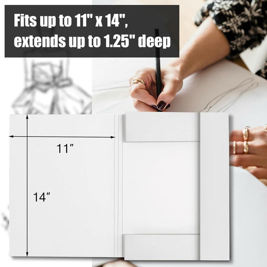 Lineco Archival Art Folio, Acid-Free Storage for 11x14 Inch Artwork, 1.25 Inch Depth(1 Pack)