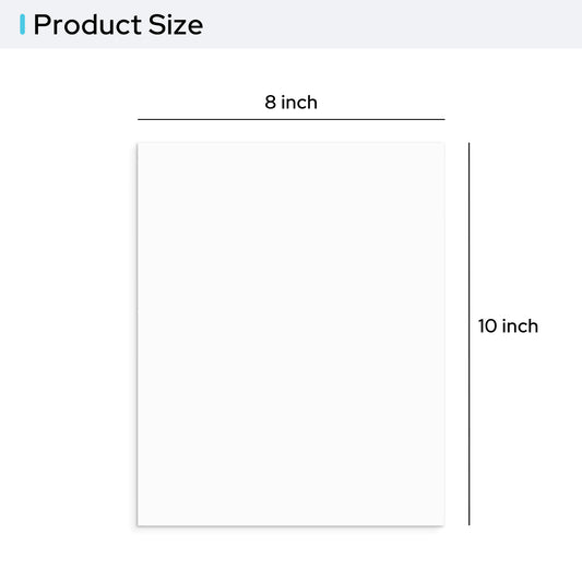 8x10 Uncut Mat with Whitecore Bulk Pack