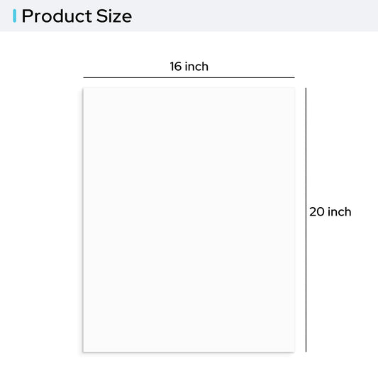 16x20 Uncut Mat with Whitecore Bulk Pack