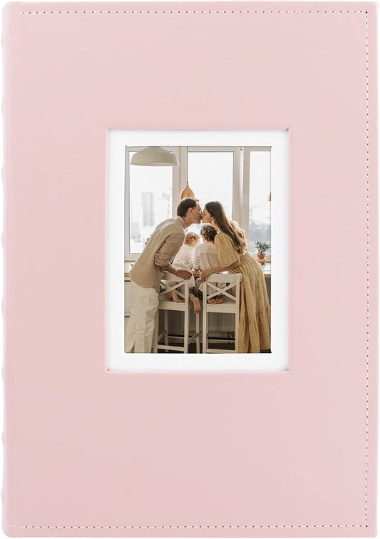 Photo Album holds 4x6 300 Horizontal Pictures with Memo Space and Front Window, 3 Per Page