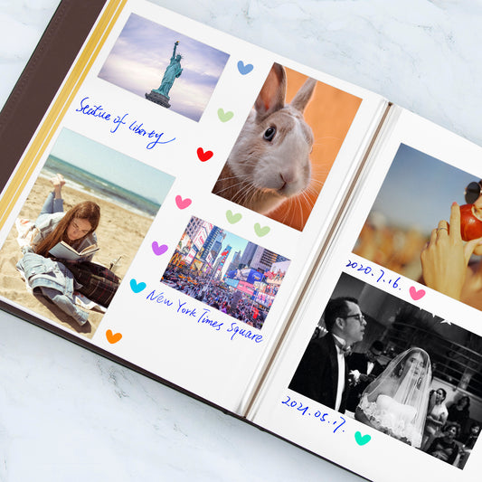 13x13.2 Inch Large Self-Stick Page Photo Album, Self Adhesive Leather Cover Albums Holds 3x5, 4x6, 5x7, 6x8, 8x10 8.5x11 Magnetic Photos Album (Black)-Pick Up in Store Only