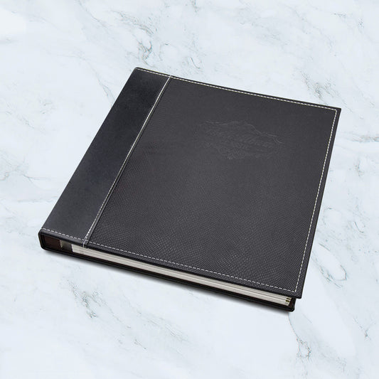 Photo Album Leather Cover 12.4x12.7 Inches Self-Stick Page for 40 Pages (20 Sheets)-Pick Up in Store Only