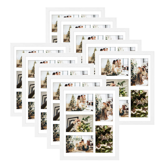 Clearance, 11x14 Wood Collage Frame 0.84 Inch for Five 4x6 Picture - Pack of 10