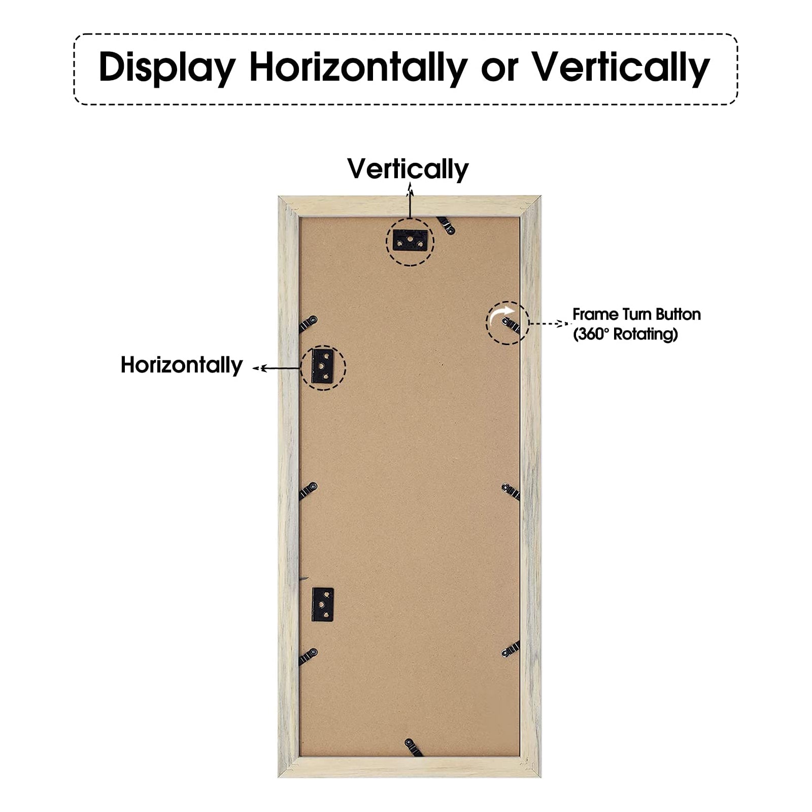8x20 Wood Frame displays four 4x6 Picture and White Mat (10 Pack) Picture Frame Golden State Art