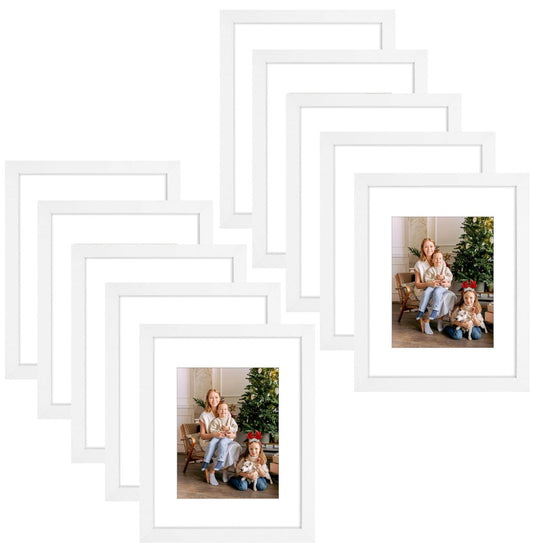 Clearance 11x14 Wood Frame 0.75 Inch for 8x10 Picture - Pack of 10