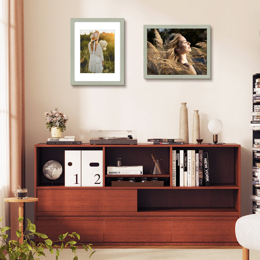 Clearance Picture Frame with White Mat and Plexiglass-Pack of 18