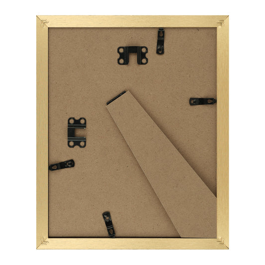 Golden State Art 8x10 Composite Wood Picture Frames with Acrylic Glass ¨C Set of 18, Removable Mat Included