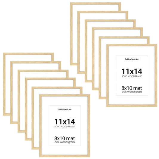11x14 Wood Frame for 8x10 Photo with White Mat and Plexiglass-Pack of 12-Pick Up in Katy TX Only