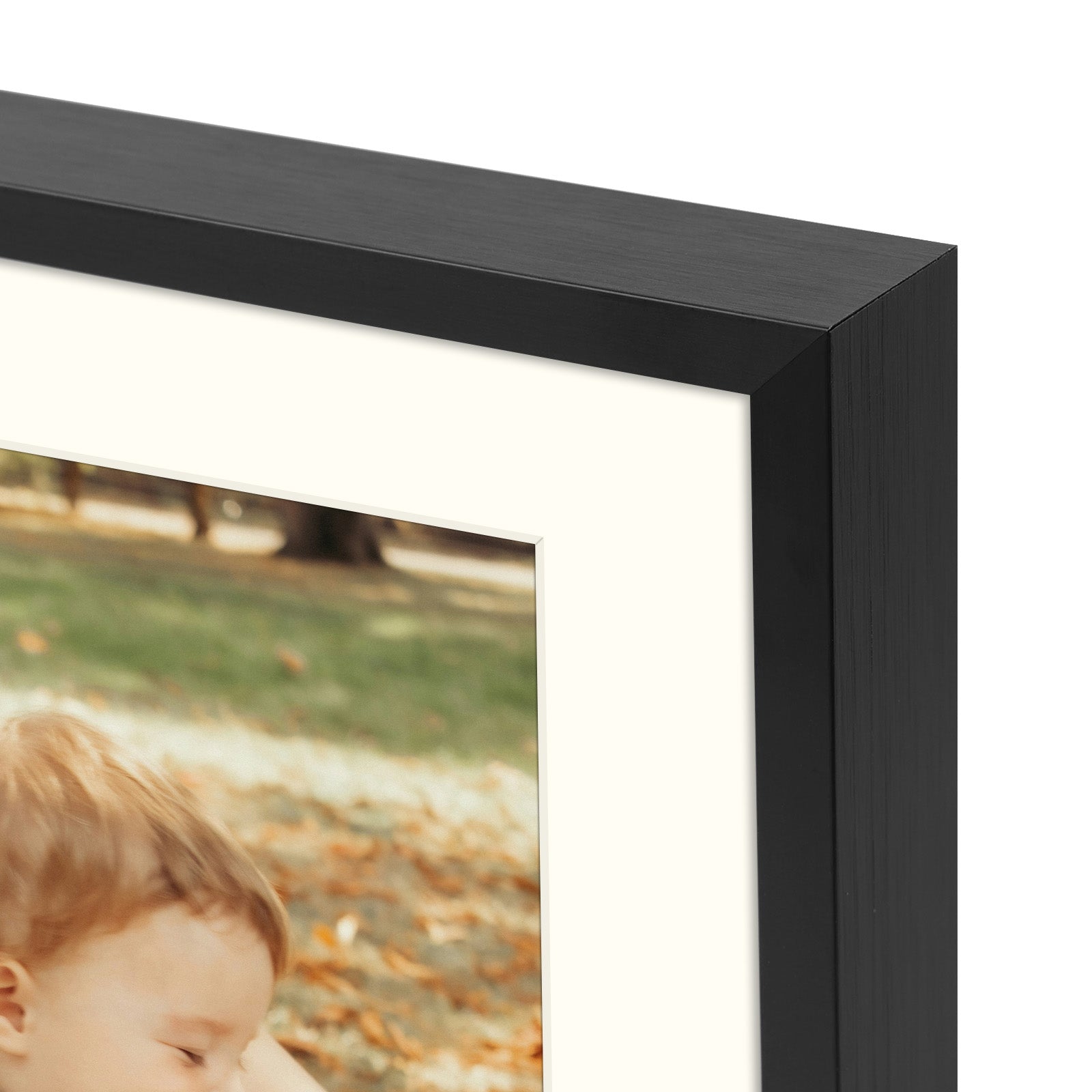 Aluminum Frames Collage Frame with Ivory Mat and Real Glass, Frame Thickness 1.02 Inch Picture Frame Golden State Art