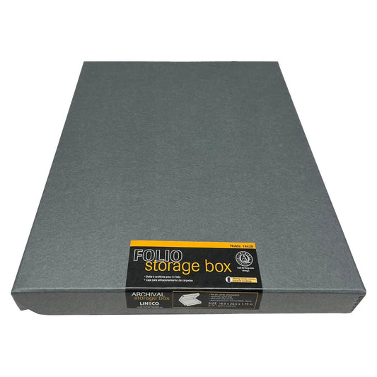 Clamshell Folio Archival Storage Boxes, Boxboard