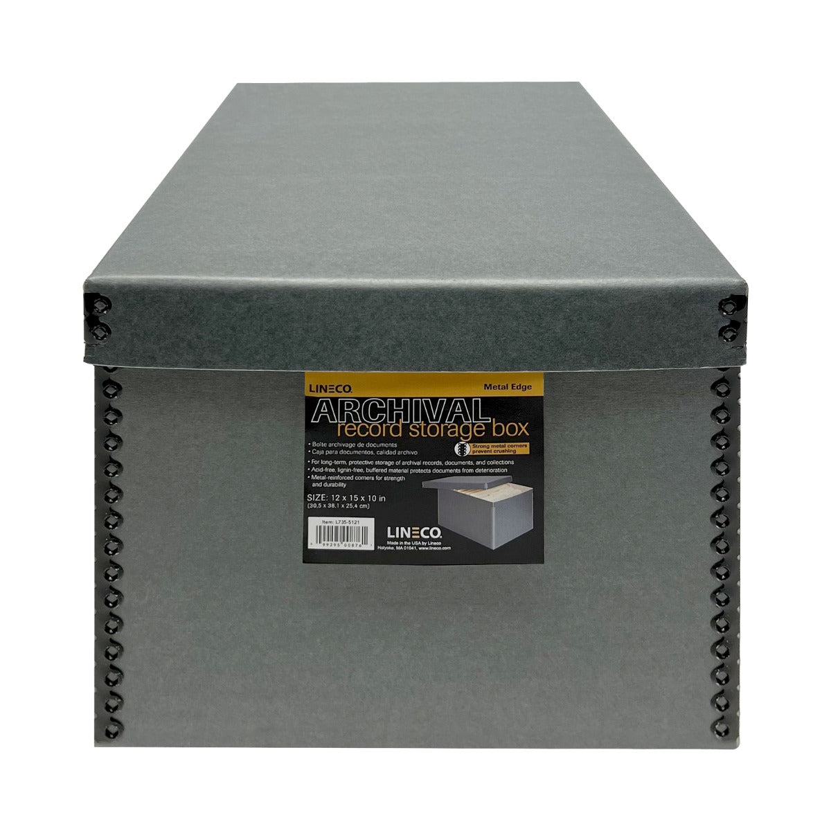 Golden State Art, Metal Edge Record Storage Box Golden State Art, Metal Edge Record Storage Box