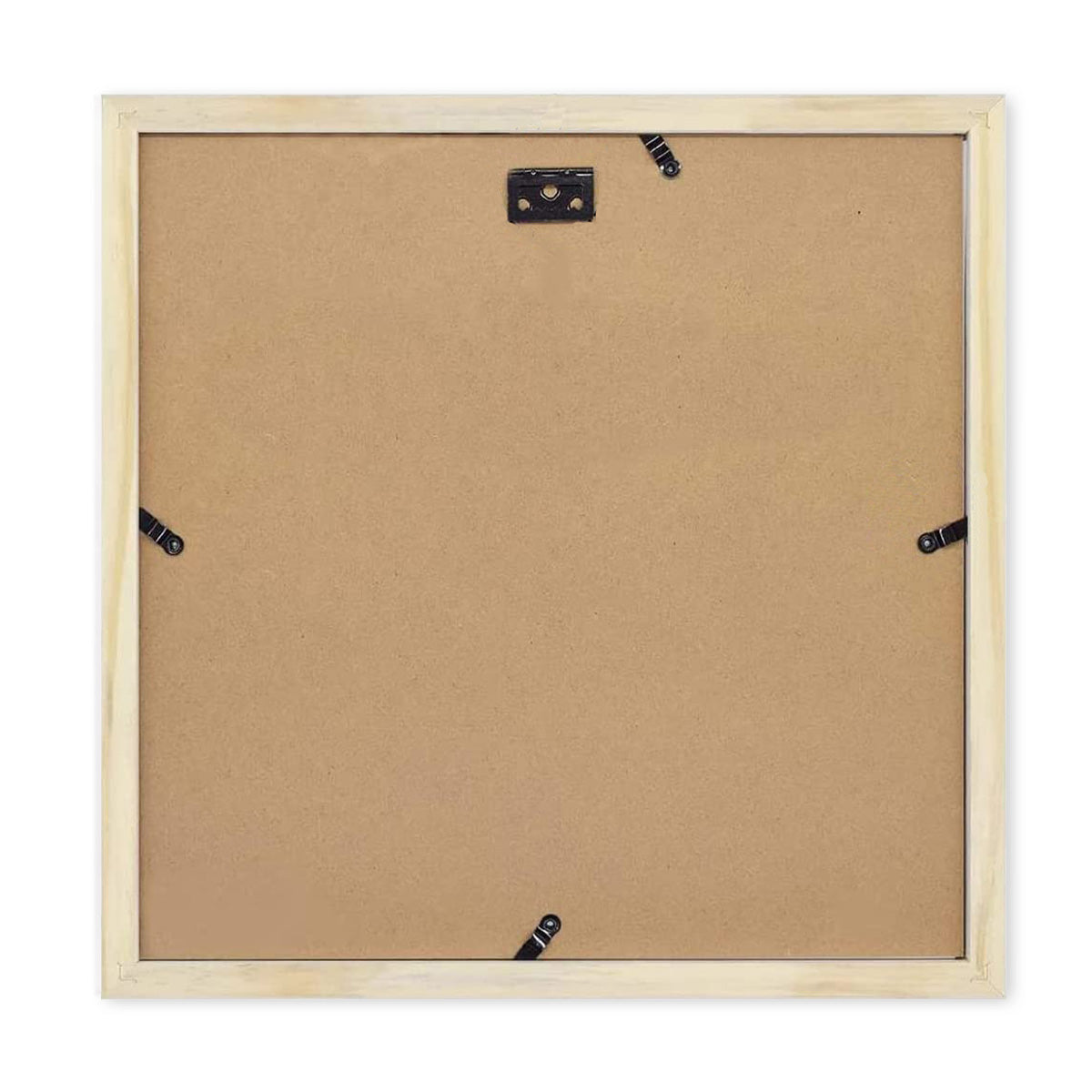 12x12 White Wood 3/4 Frame for 4x6 Picture and White Mat Picture Frame Golden State Art