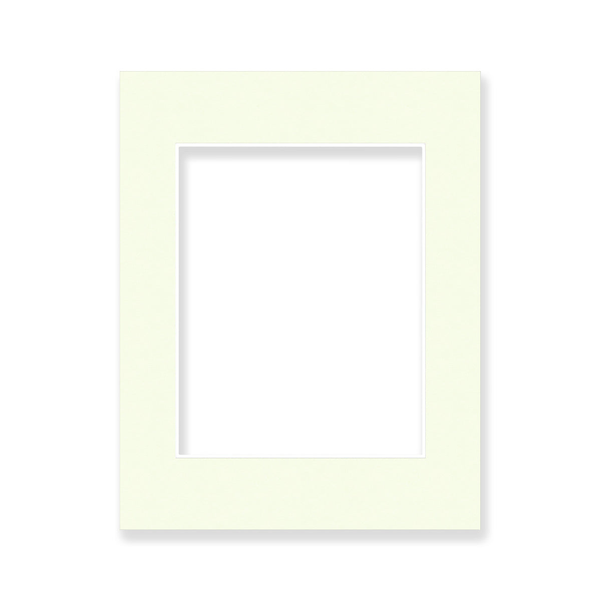 02 - 11x14 Pre-cut Matboard with Whitecore 4-PLY 8x10 Ivory Turret #104