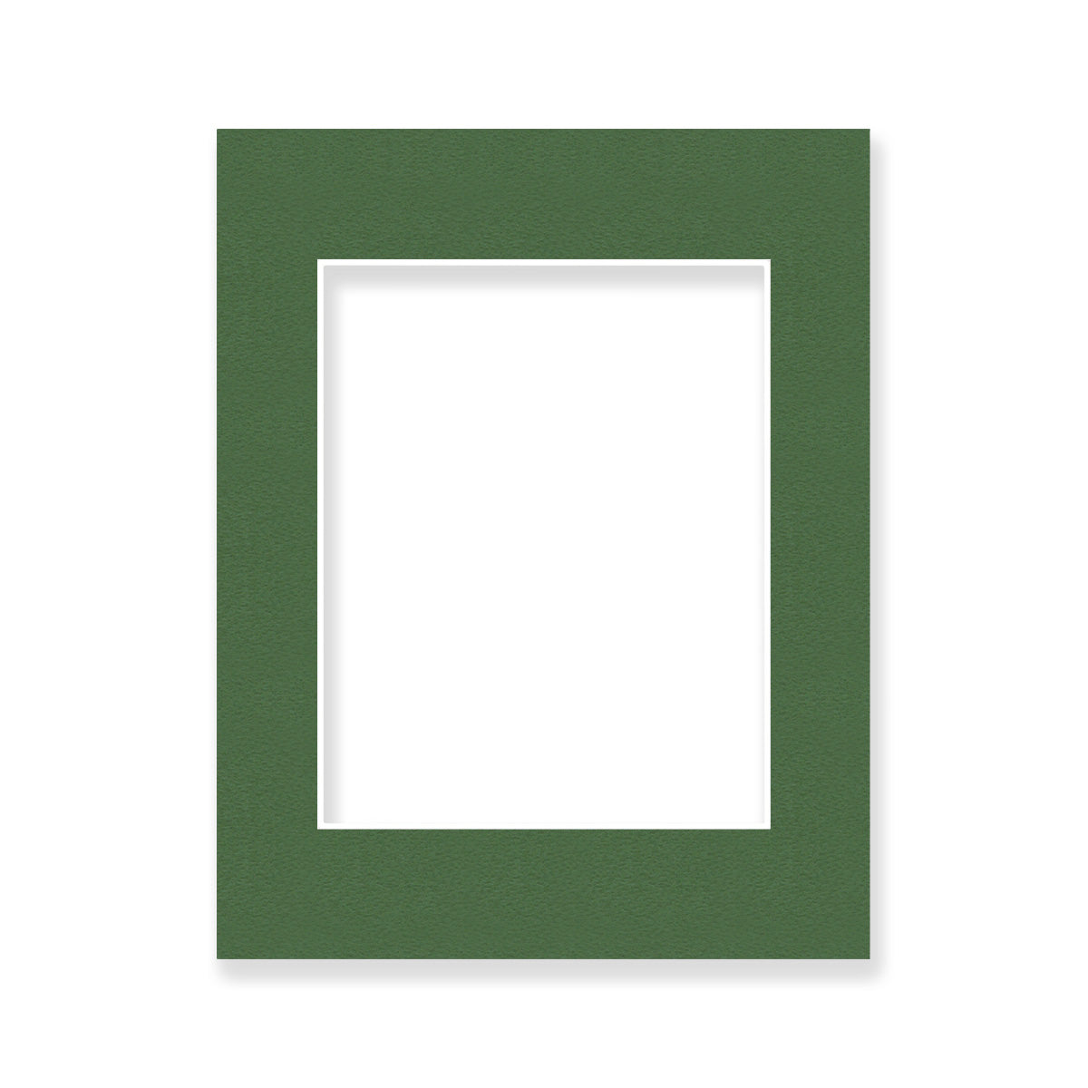 02 - 11x14 Pre-cut Matboard with Whitecore 4-PLY 8x10 Basque Green #131