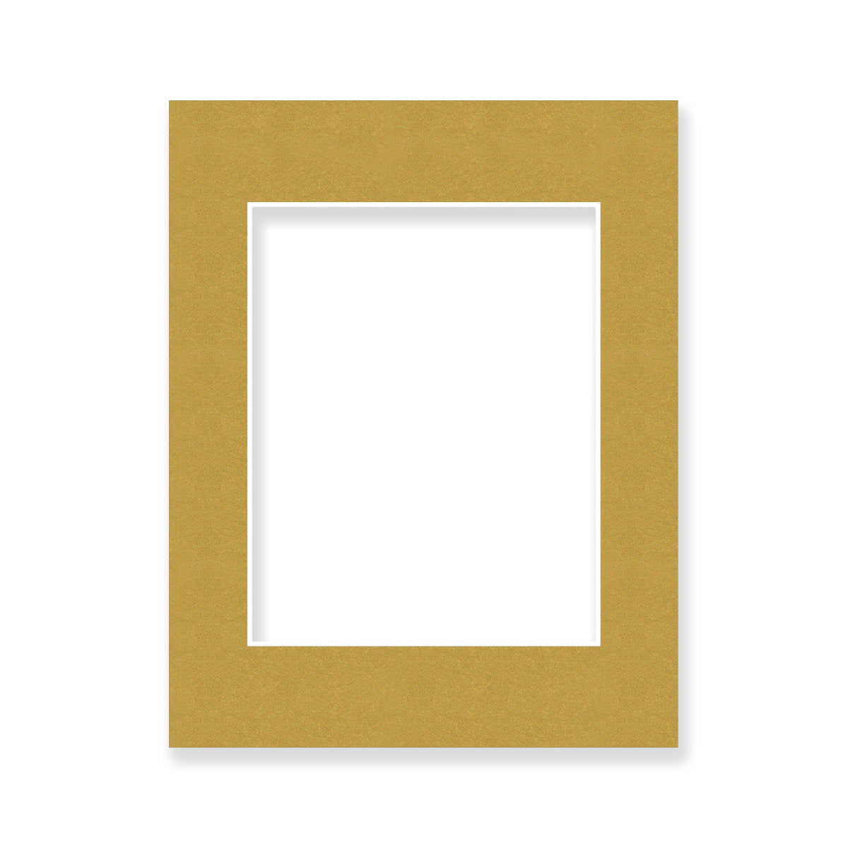 02 - 11x14 Pre-cut Matboard with Whitecore 4-PLY 8x10 Old Gold #143