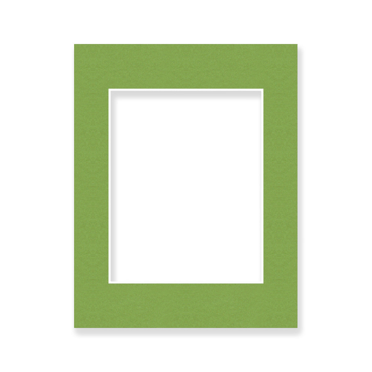 02 - 11x14 Pre-cut Matboard with Whitecore 4-PLY 8x10 Organic Green #163