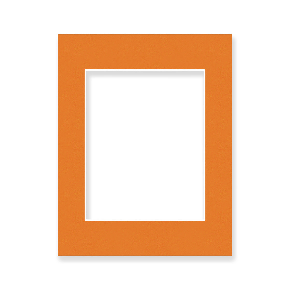 02 - 11x14 Pre-cut Matboard with Whitecore 4-PLY 8x10 Orange #178