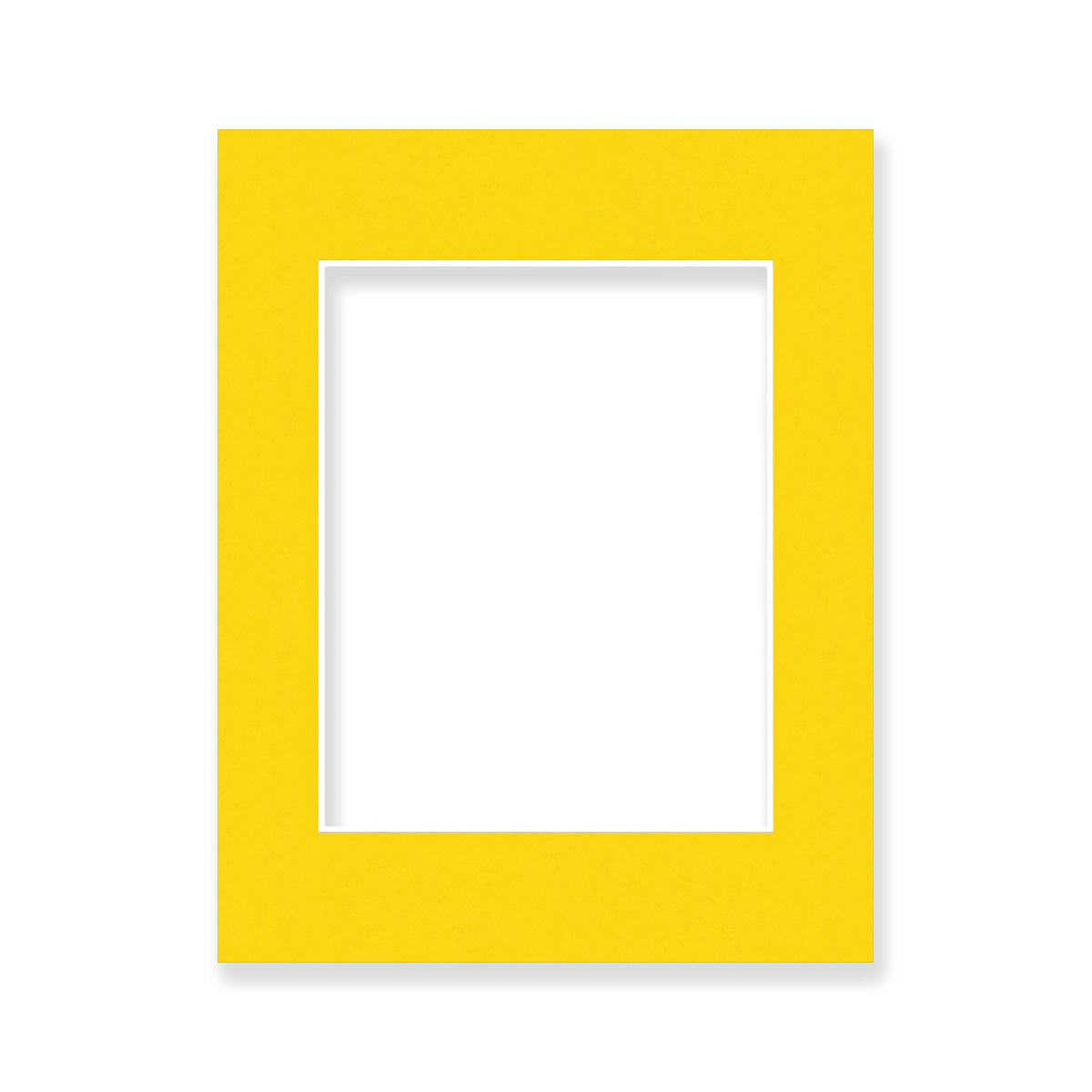 02 - 11x14 Pre-cut Matboard with Whitecore 4-PLY 8x10 Deep Yellow #212