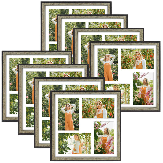 11x11 Collage MDF Frame 0.91 Inch for Four 4x6 Picture - Pack of 8