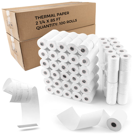 2 1/4 in. x 85 ft Thermal Paper POS Rolls(200 Rolls) Thermal paper Golden State Art