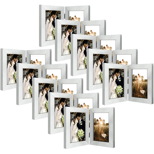 Clearance Double Picture Frame for Displays 2 Pictures 0.71 Inch - Pack of 10