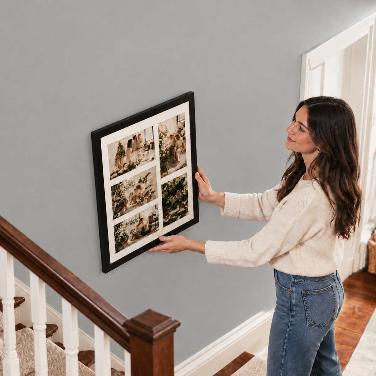 11x14 Collage Picture Frame for Five 4x6 Picture 0.84 Inch Black - Pack of 10 Picture Frames Golden State Art