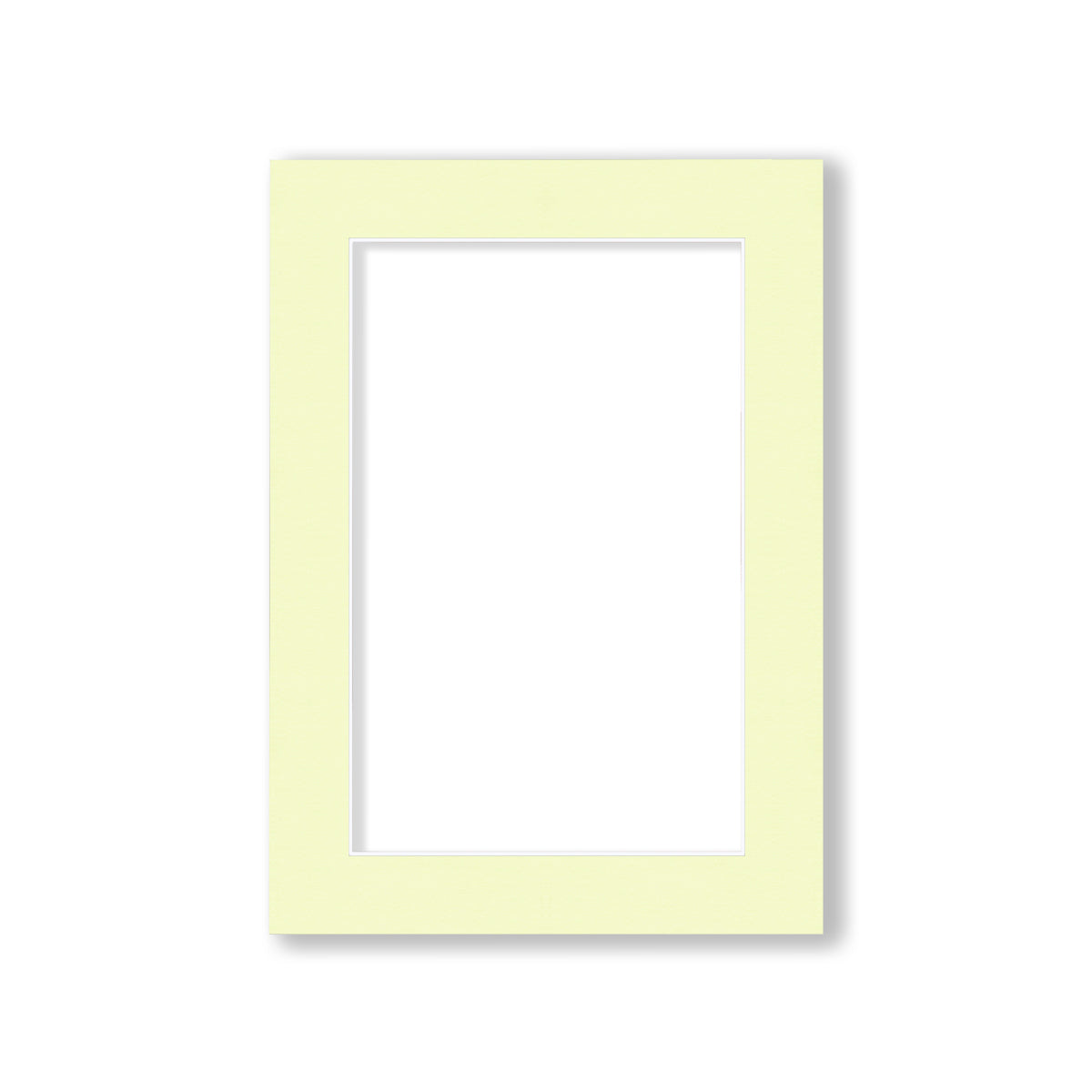 00 - 5x7 Pre-cut Matboard with Whitecore 4-PLY Ivory #105