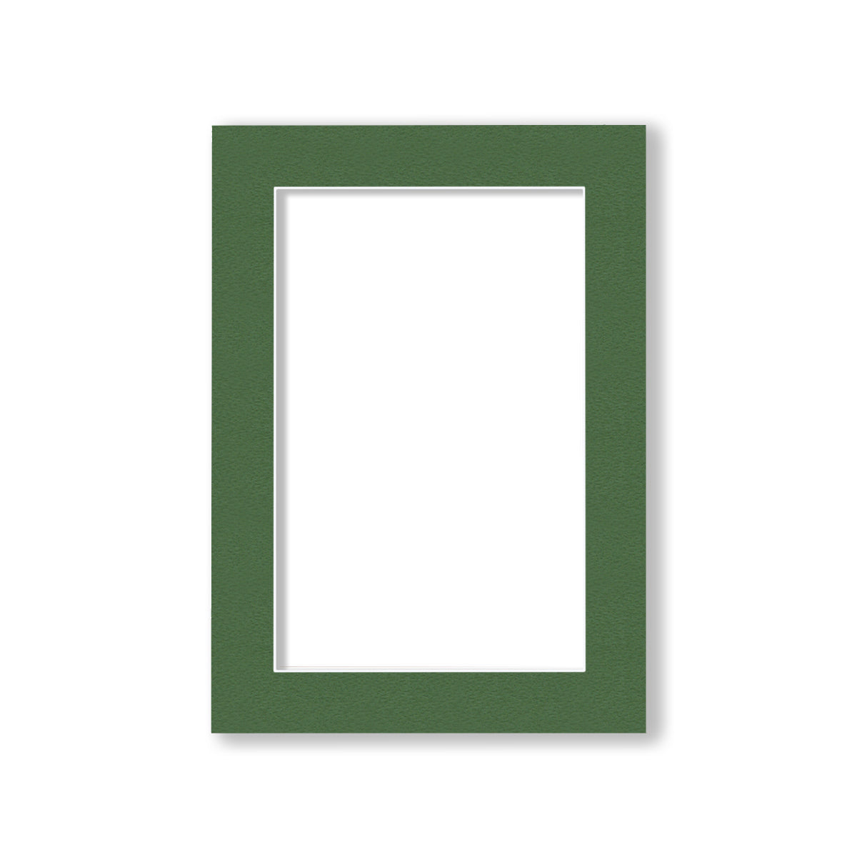 00 - 5x7 Pre-cut Matboard with Whitecore 4-PLY Basque Green #131