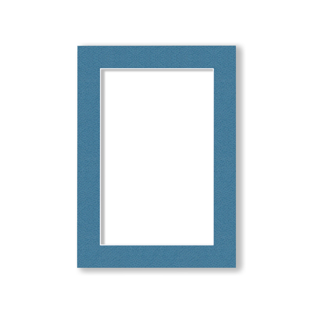 00 - 5x7 Pre-cut Matboard with Whitecore 4-PLY Dynamic Blue #138