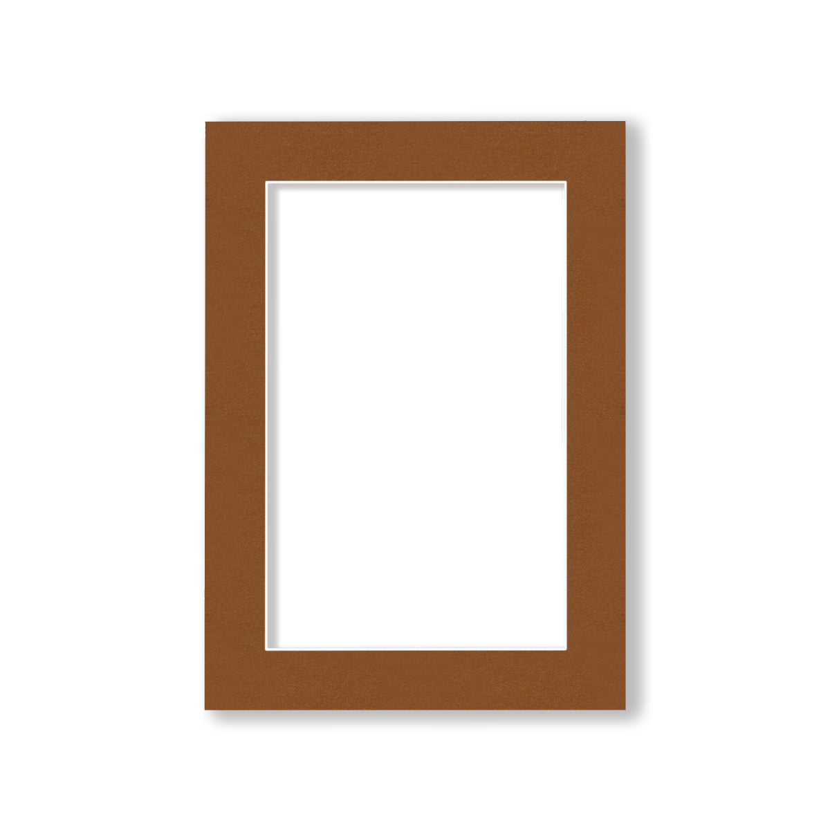 00 - 5x7 Pre-cut Matboard with Whitecore 4-PLY Earth #145