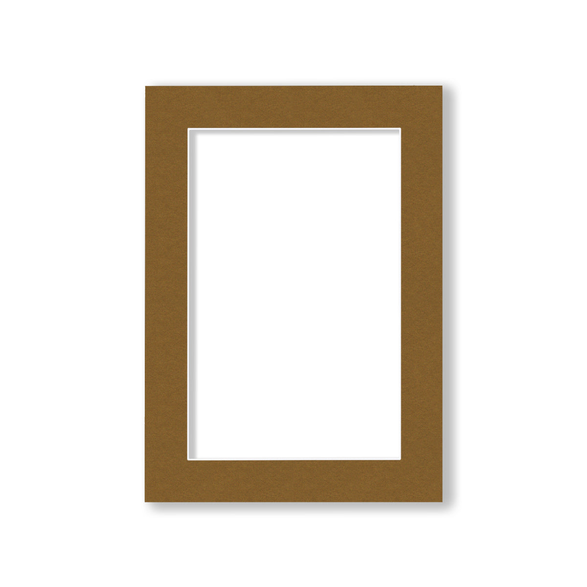 00 - 5x7 Pre-cut Matboard with Whitecore 4-PLY Java #162