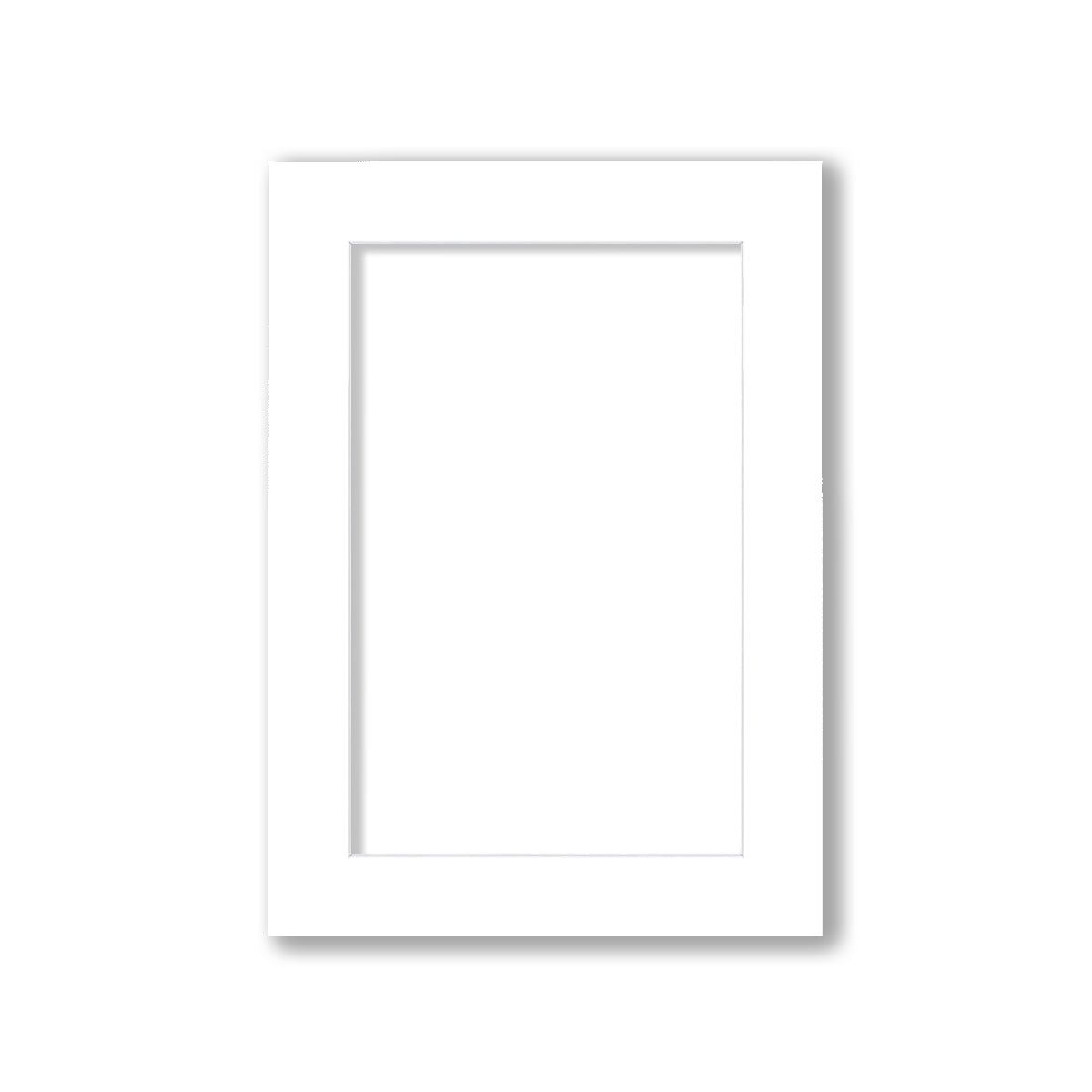 00 - 5x7 Pre-cut Matboard with Whitecore White #501