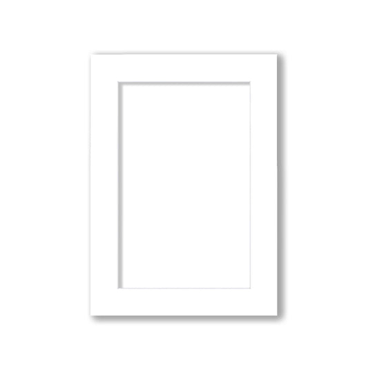 00 - 5x7 Pre-cut Matboard with Whitecore White #501