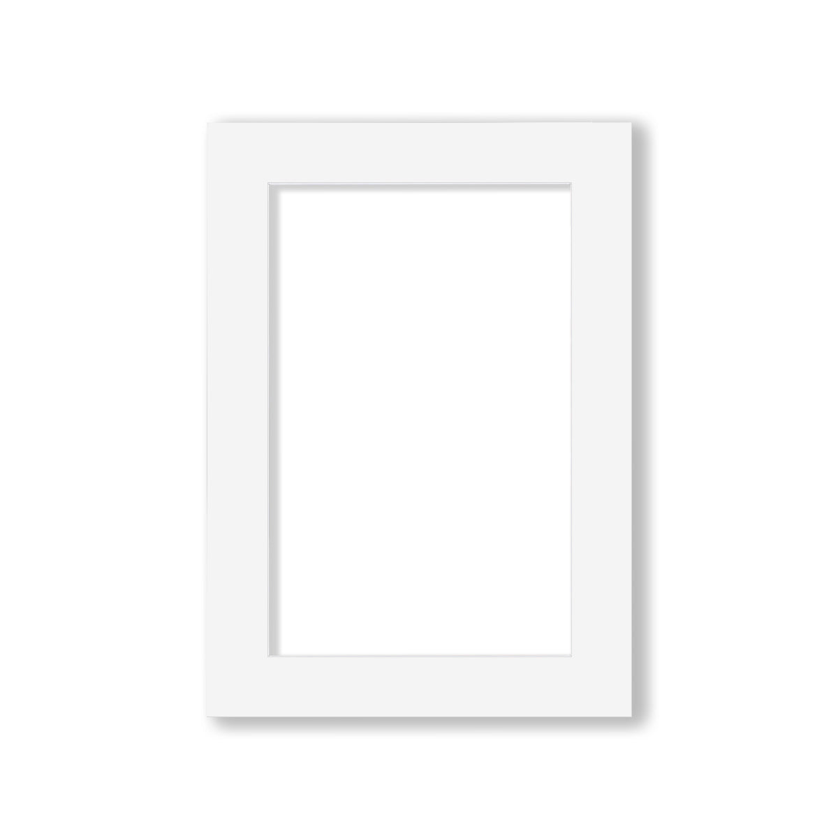 00 - 5x7 Pre-cut Matboard with Whitecore 4-PLY Off White #502